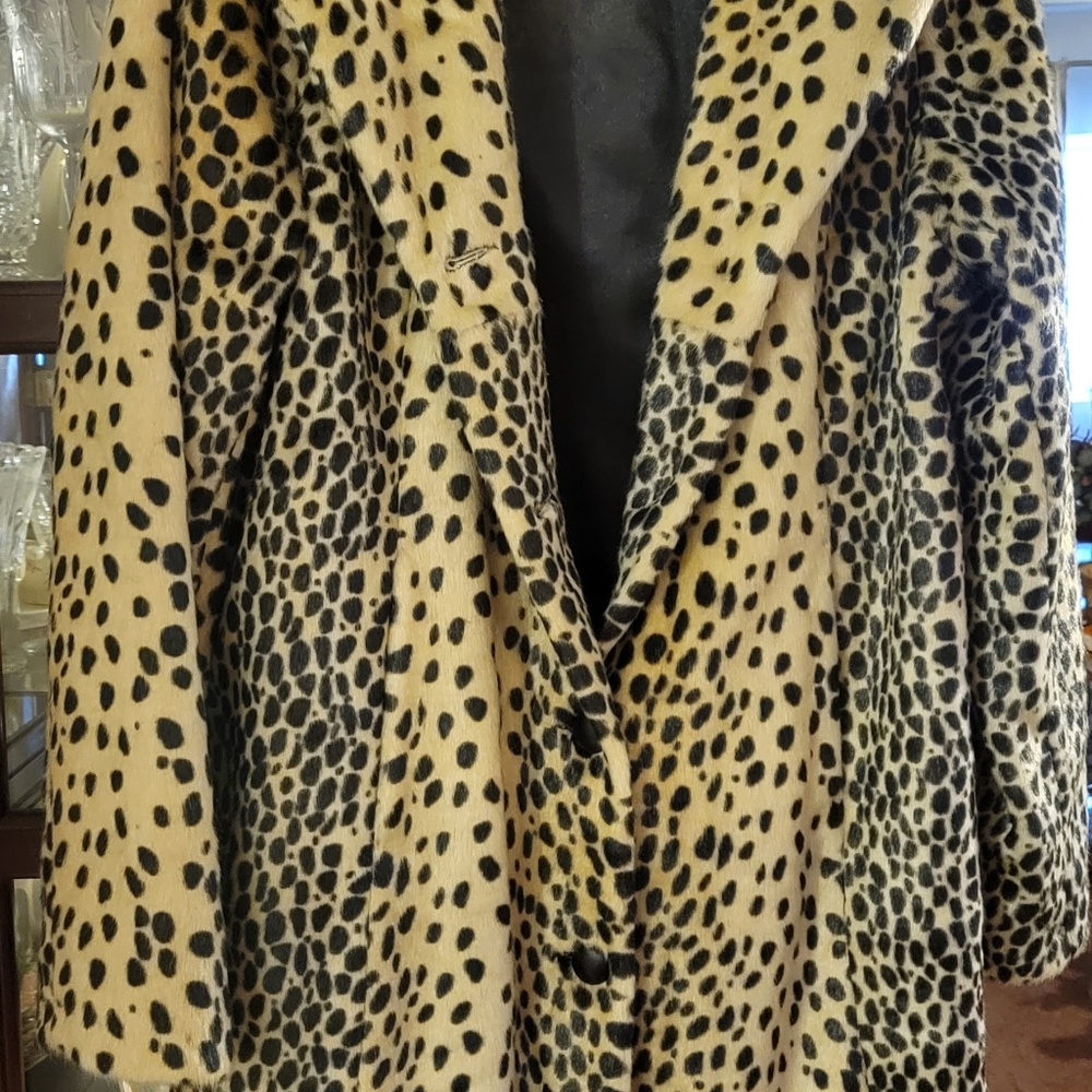 Faux cougar coat
